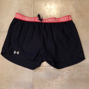 🏝Under Armour Large Loose Heat Gear Navy Shorts